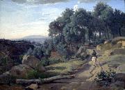 Jean-Baptiste-Camille Corot A View near Volterra Germany oil painting artist
